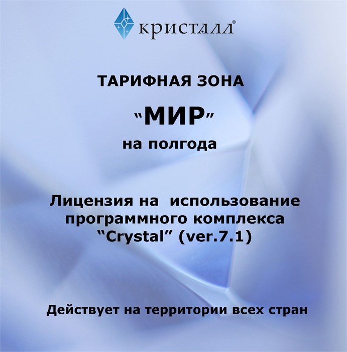 Простая лицензия на 6 месяцев для тарифной зоны 